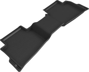 Kia Seltos Floor Mat - Rear - 3D MAXpider - Kagu - Black - `21-`24